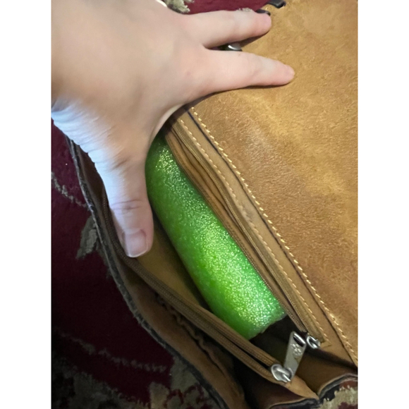 PATRICIA NASH SAVINI TOOLED BOHO COWGIRL TURQUOISE LEATHER BAG PURSE - Picture 10 of 11